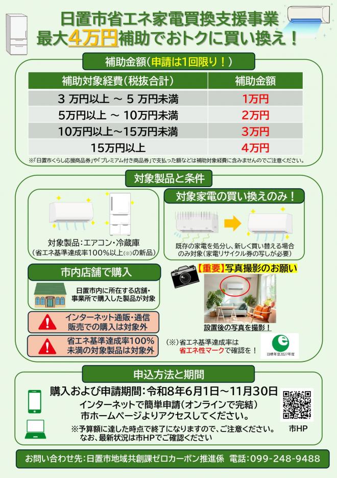 省エネ家電補助金チラシ