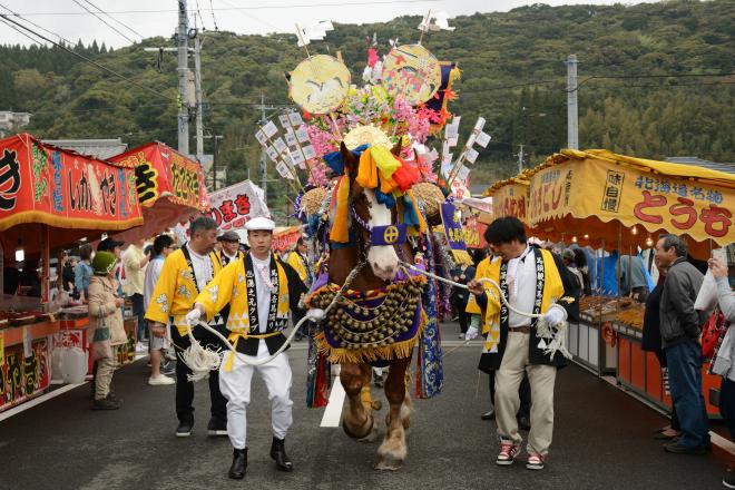 湯之元馬頭観音馬踊り